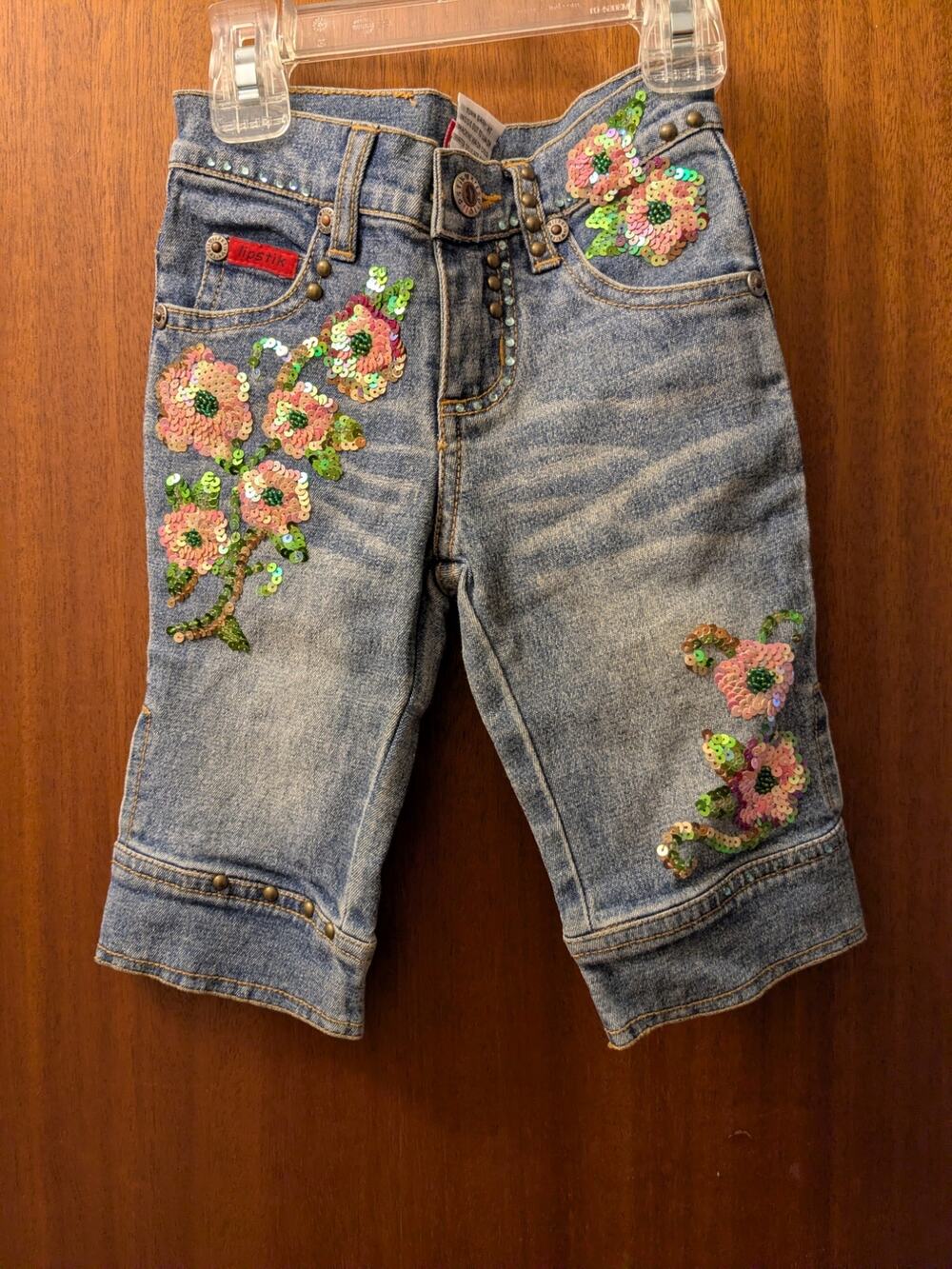 Lipstik Denim Capri Child's Size 4 NWT